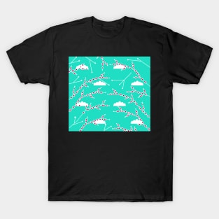 Branches in blue T-Shirt